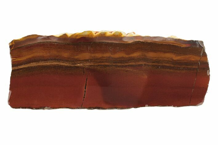 Polished Desert Sunset Banded Iron Slab - Western Australia #240061